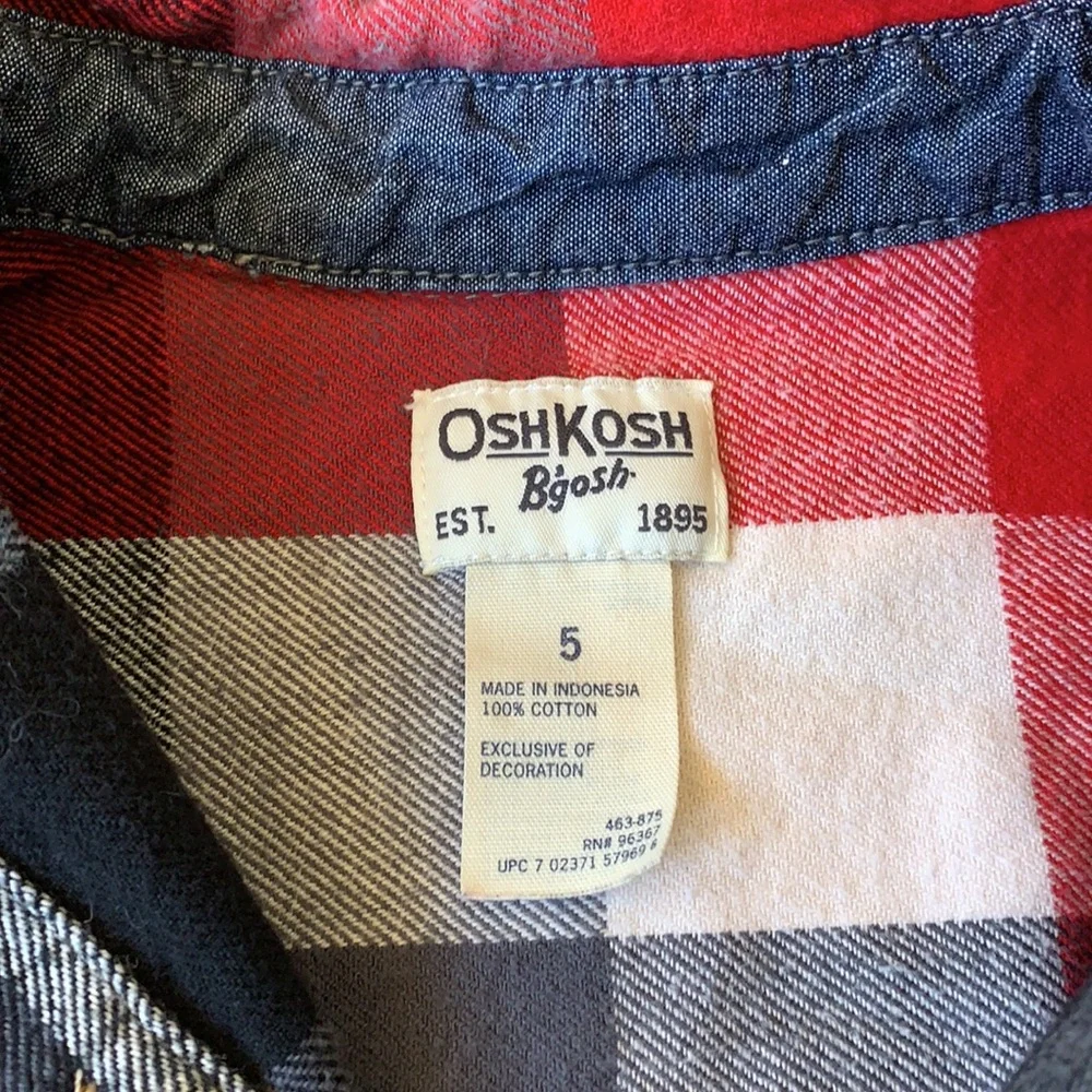 - OshKosh B’gosh boys flannel